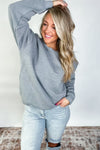 Oversized Fleece Sweatshirt - Heather Grey