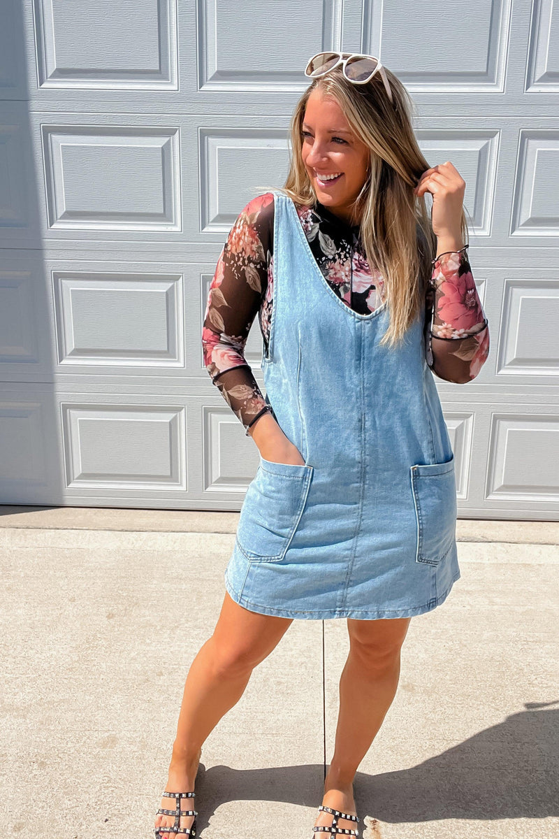Denim Overall Dress Denim Overall Dress
