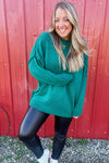 DOORBUSTER - Winter Pine Plush Knit - Hunter Green