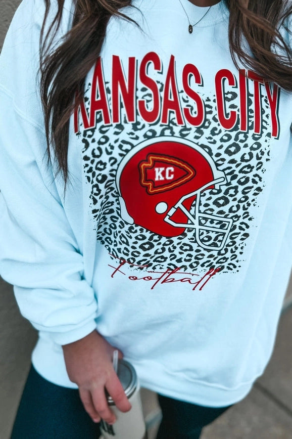 Kansas City Vintage Sweatshirt - White