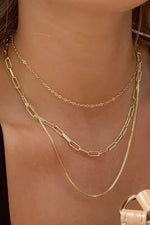 18K Stainless Steel Tarnish Free Layered Necklace