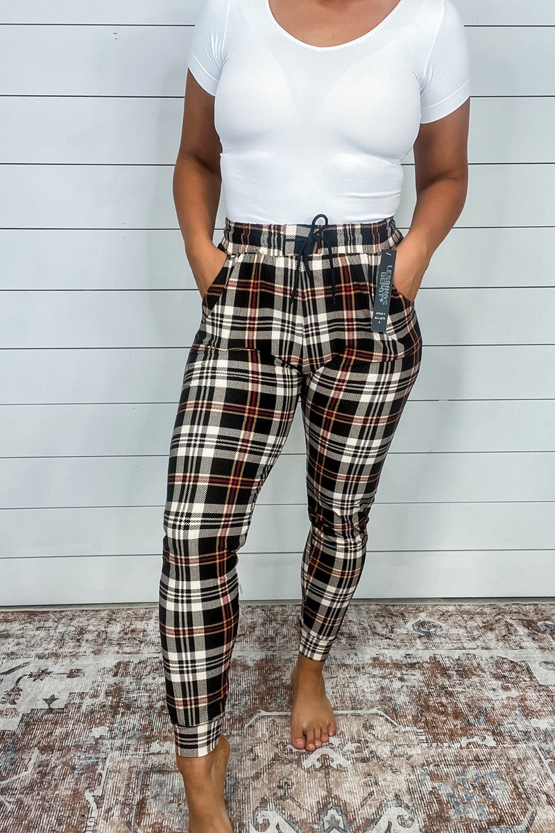 Your New Favorite Joggers in Autumn Plaid