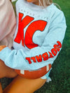 KC Football Crewneck - Sand or Ash