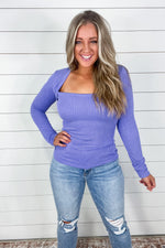It's My Time Ribbed Long Sleeve Top