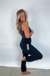 Venice Bubble Hem Leggings- Black