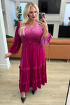 Velvet Flamenco Maxi Dress
