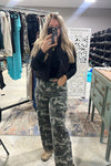 Camo Cargo Wide Leg Jeans