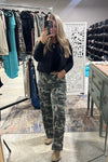 Camo Cargo Wide Leg Jeans