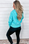 Easy Does It Pullover - Aqua