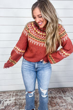 Cozy Chalet Fair Isle Sweater
