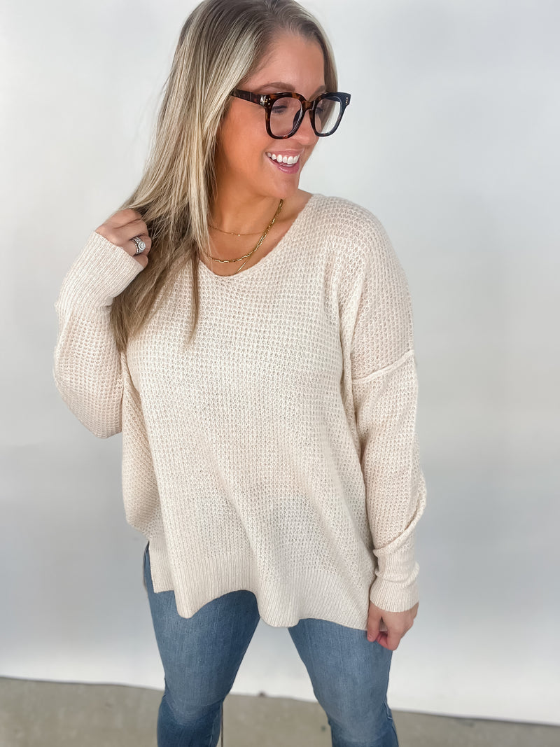 Cloud Nine - Stone Sweater