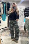 Camo Cargo Wide Leg Jeans
