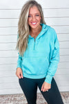 Easy Does It Pullover - Aqua