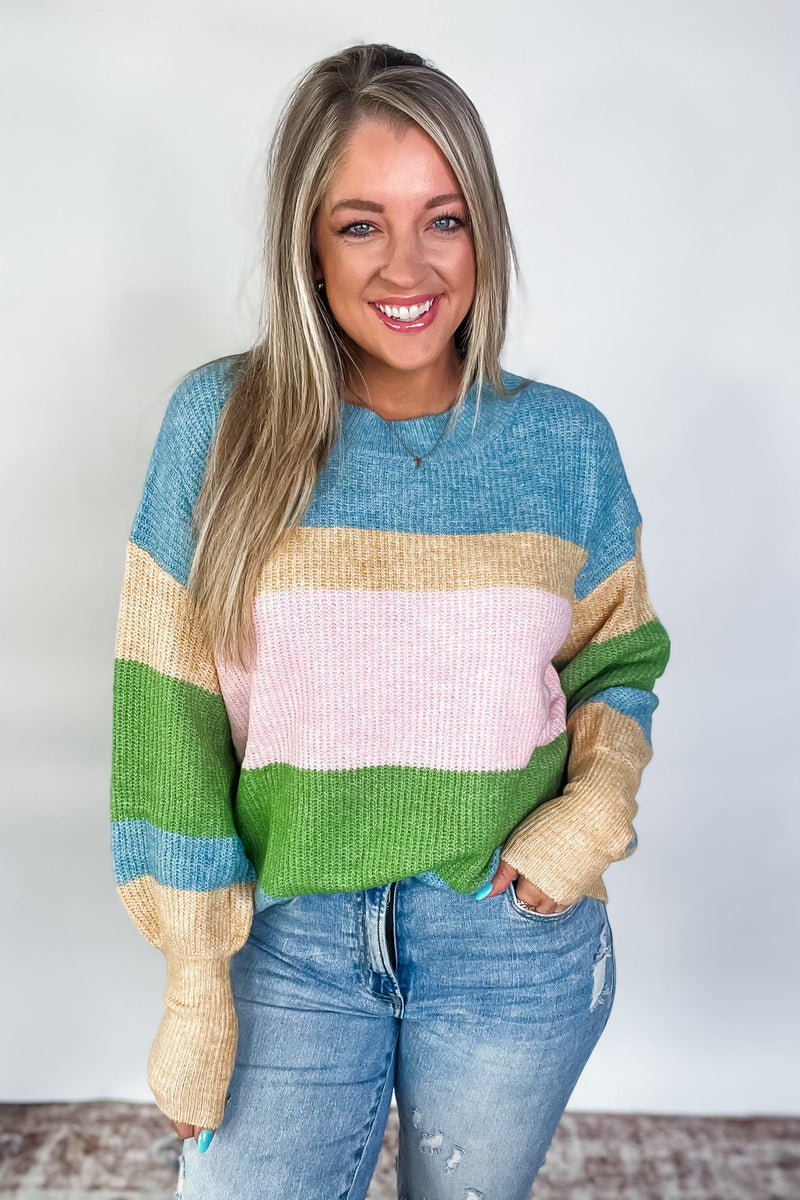 Promise Keeper - Stripe Pullover Sweater
