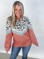 Spotted In Style - Leopard Print Sweater