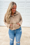 The Washed Weekend Pullover - Deep Camel