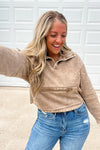 The Washed Weekend Pullover - Deep Camel