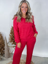 Peppermint Lounge Shirt & Pants (Sold Separately) - Red