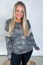 All Of My Days - Camo Print Top