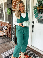 Field Day Corduroy Jumpsuit - Dark Green