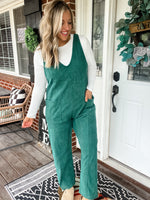 Field Day Corduroy Jumpsuit - Dark Green