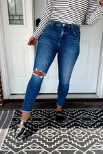 The Willow's - Dark Wash High Rise Skinny Jeans