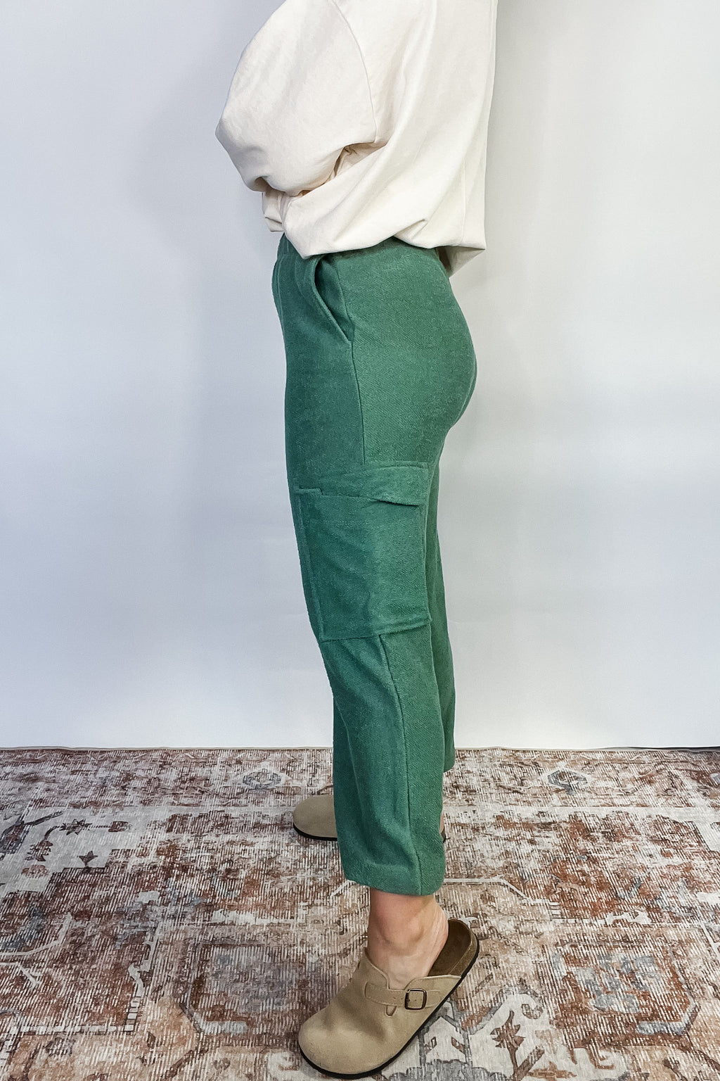 French Terry Jogger Pants - Olive