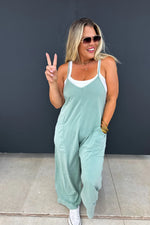 Carefree Romper - Sage