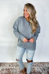 Oversized Fleece Sweatshirt - Heather Grey