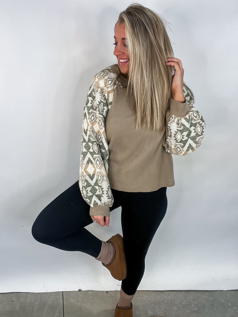 Southwest Snuggle - Aztec Taupe