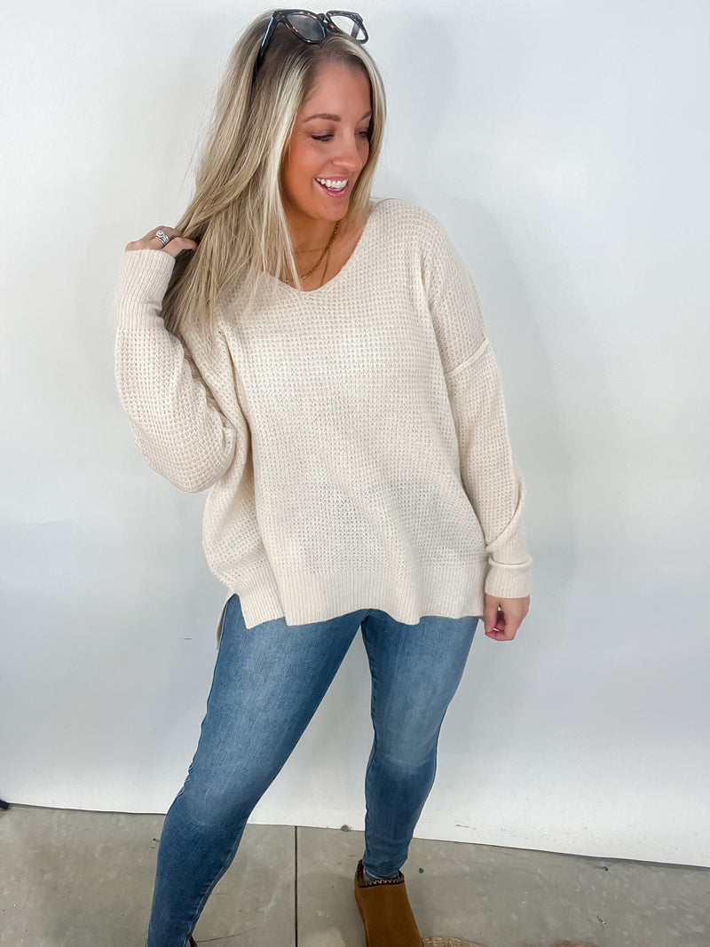 Cloud Nine - Stone Sweater