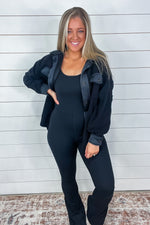 Yogalicious LUX Flare Jumpsuit with Inner Bra