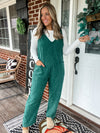 Field Day Corduroy Jumpsuit - Dark Green