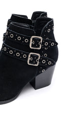 Elsa Leather Ankle Boot in Black