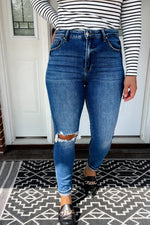 The Willow's - Dark Wash High Rise Skinny Jeans