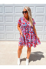 Blossom Breeze Button-Down Dress