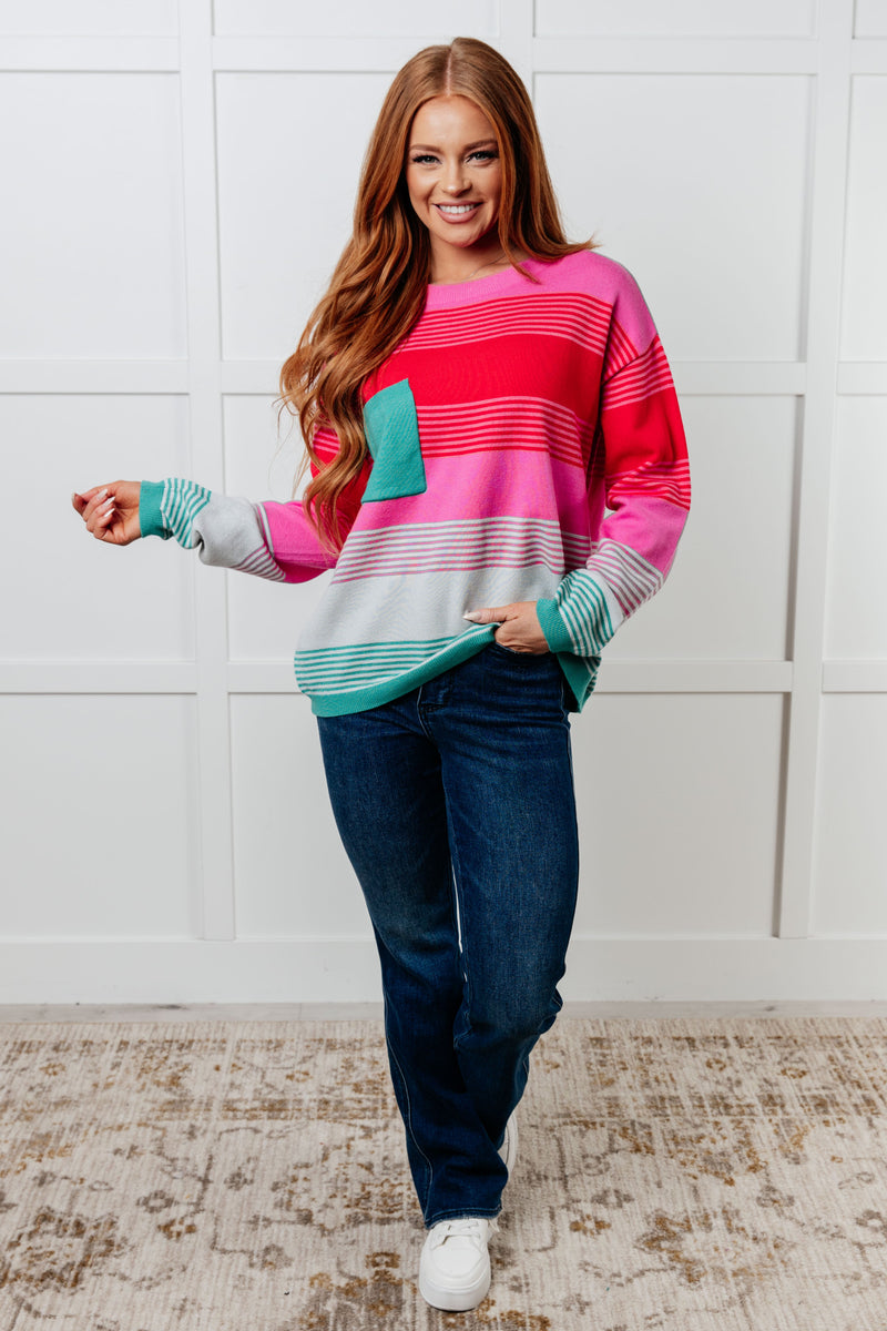 Gradual Feelings Striped Sweater