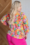 Lizzy Top in Pink and Yellow Multi Floral