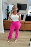 Magic Straight Pants in Hot Pink