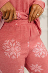 Snowflake Sniffles Pajama Set in Red