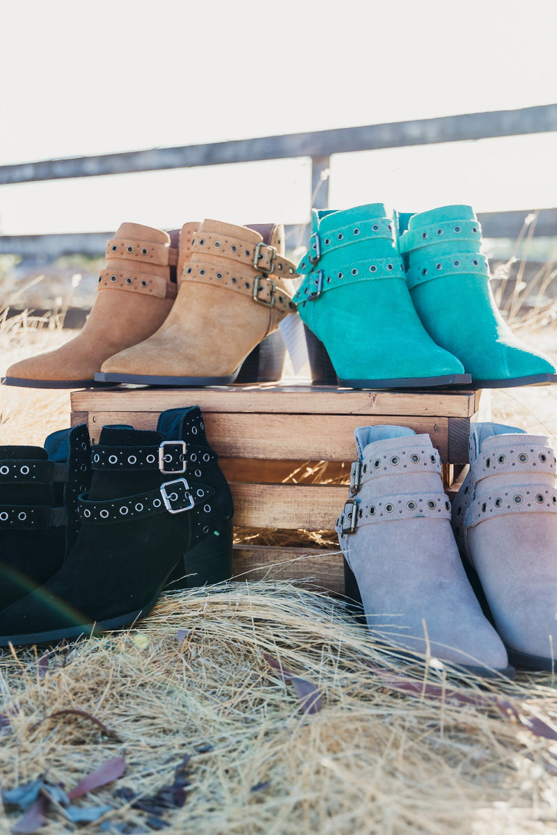 Elsa Leather Ankle Boot in Tan