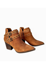 Elsa Leather Ankle Boot in Tan