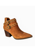 Elsa Leather Ankle Boot in Tan