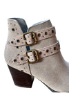 Elsa Leather Ankle Boot in Taupe