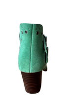 Elsa Leather Ankle Boot in Teal