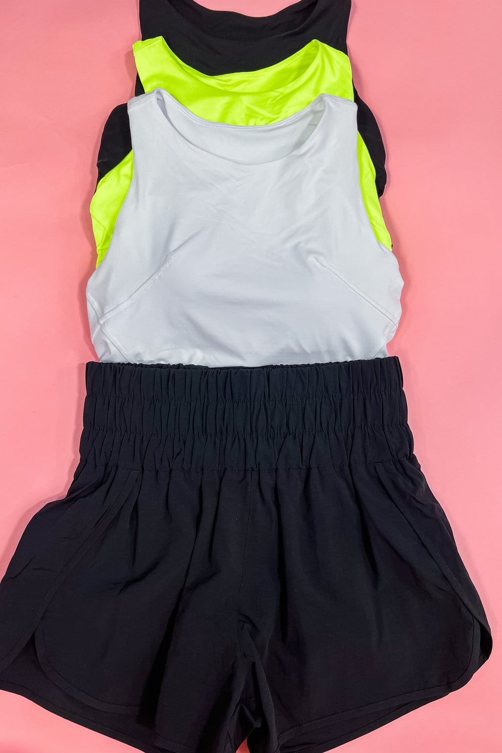 Butter Crop Length Sports Top - {Black, White, Neon Yellow} – Proverbs  Boutique