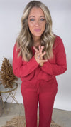 Peppermint Lounge Shirt & Pants (Sold Separately) - Red