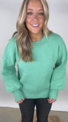 Jade Oversized Basic Solid Sweater Knit Top