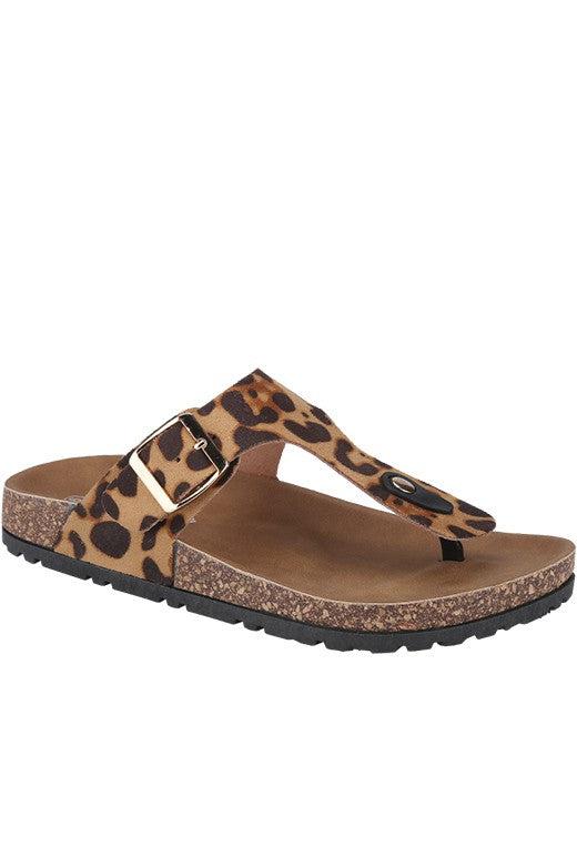 Walk It Out- Leopard Slip On Sandal