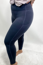 Picking Up The Pace- {Black, Gray & Olive} Buttery Soft Leggings w/ Side Pockets